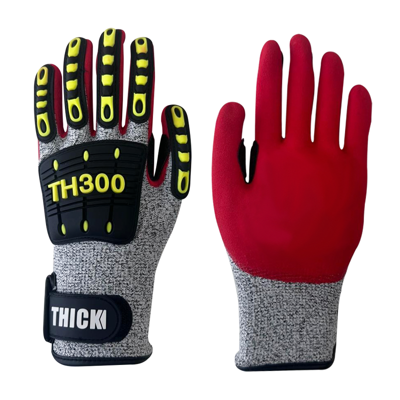 Guante anti impacto anticorte con etiqueta thick